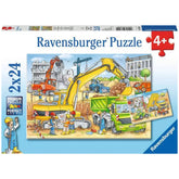 Ravensburger - Veel te doen op de bouwplaats - 2x24 stukjes - Puzzels
